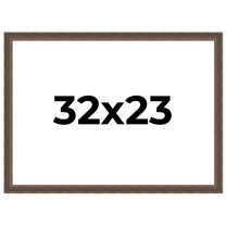 32x23 Frame Golden Caramel Solid Wood Bronze Picture Frame | 1.25 Inch Moulding Width | 0.5 Inch