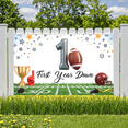 thumbnail image 7 of Football Theme Party Decoration First Year Down Banner Trophy Design Celebration Helmet for Birthday Party Kids Event Decoration, 7 of 7