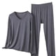 thumbnail image 3 of Conjunto de Ropa Interior Larga de Mujer Cuello en V Manga Larga Lencería Casual Ropa de Dormir Pajama Set Confort Suave, Lencería de Manga Larga para Mujeres, 3 of 5