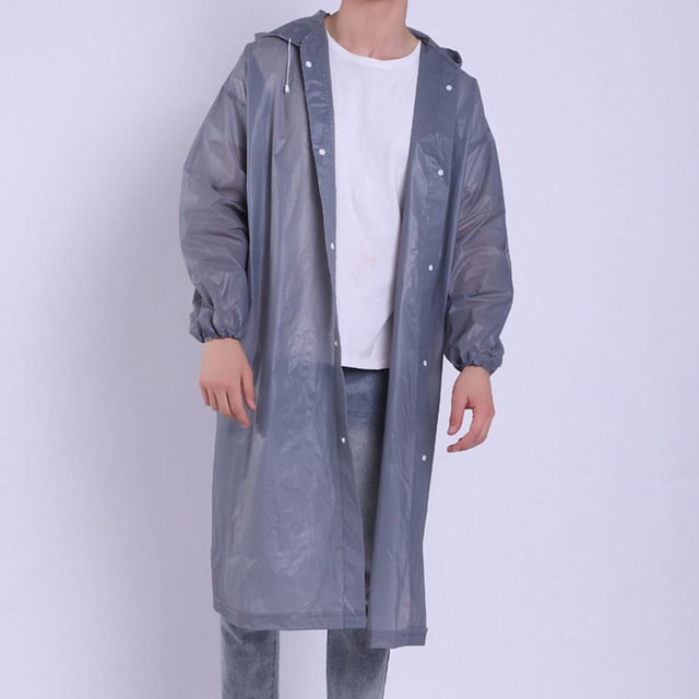 unbranded Eva Ambientalmente Amigable Impermeable Para Adultos Con Capucha Y Puños Elásticos Portátil