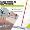 thumbnail image 6 of Mescukay 48x8 in Bull Float Concretes Tools, Square End Concrete Float Tool, Aluminum Alloy Cement Tool Bull Concrete Kit with 4 Handles and Bracket for Concrete Finishing, 6 of 7