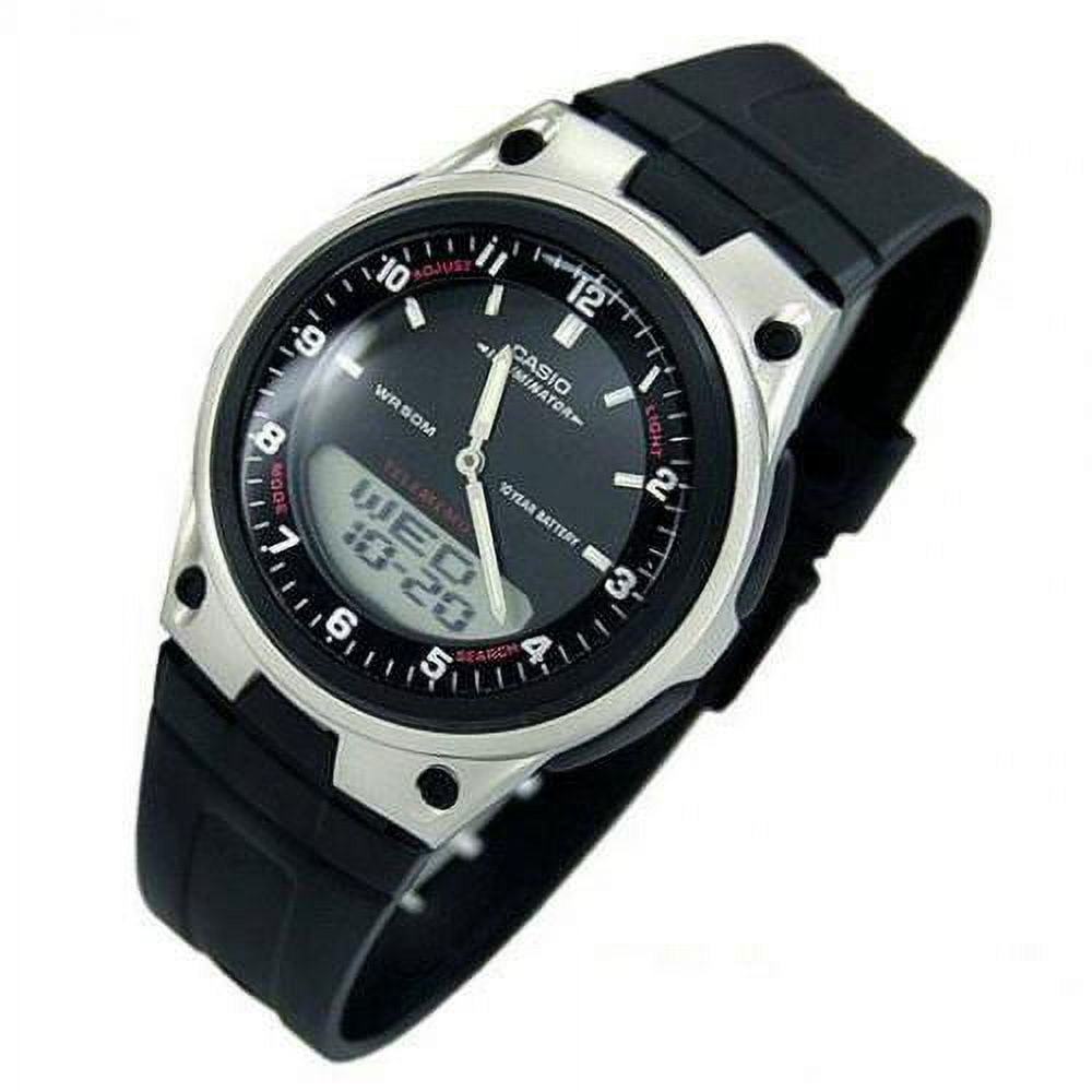 Casio AW80-1A Men's Forester Analog & Digital Black Resin Strap Watch