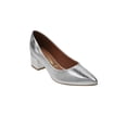 thumbnail image 2 of Zapatilla cerrada charol Vizzano 1220315 tacón bloque plateado 22, 2 of 4