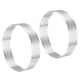 thumbnail image 1 of 2uds Inoxidable Acero Pastel Anillos para Hornear, Perforado Pastel Mousse Anillo Cocina Hornear Calor Resistente 3.5 Diámetro, 0.8 Altura, para Pastel Postre, Plata, 1 of 5