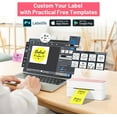 thumbnail image 5 of Bluetooth Thermal Printer - Shipping Label Printer, 4x6 Wireless Label Maker, High Speed 150mm/s Etiqueteuse for Small Business Compatible with CanadaPost, USPS, UPS, 5 of 5