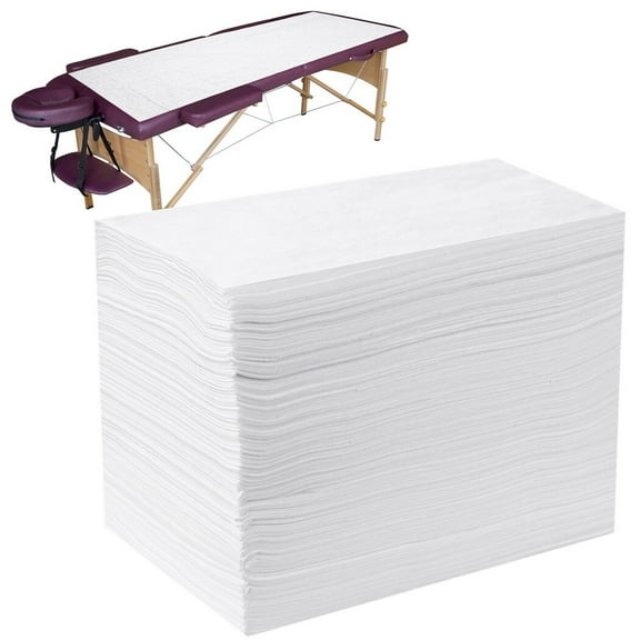 Disposable Bed Sheets, 100Pcs Disposable Massage Spa Bed Sheets, Soft Non-Woven Fabric Massage Table Sheet Protector Bed Covers for Beauty Salon, Spa, Massage, Hotels, Esthetician, 180 x 80cm