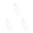 thumbnail image 1 of Transemion Swimsuit Hanger Dress Lingerie Wardrobe Organizer Rack with Adjustable Hooks Stainless Steel 3PCS, 1 of 1
