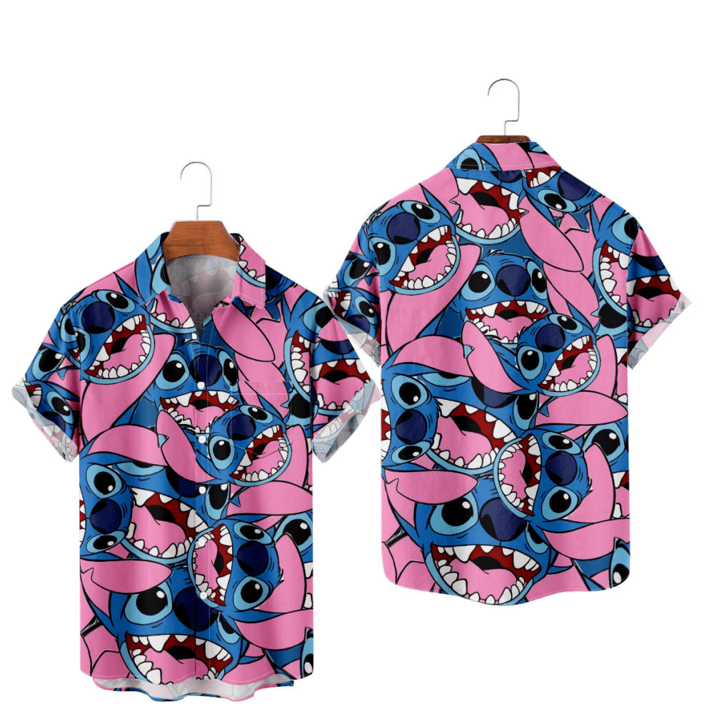 Disney Lilo Stitch Shirts Oversized Shirts Streetwear Short Sleeve disney-lilo-stitch-shirts-oversized-shirts-streetwear-short-sleeve