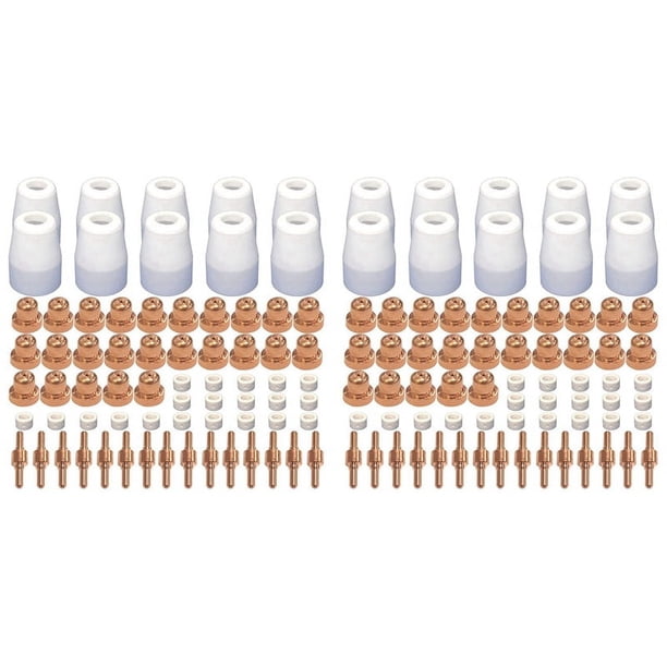 140 Piezas de Consumibles de Corte por Plasma (EstáNdar) Aptos para Cut 40 50 con Antorcha Cortadora de Plasma PT31 LG40