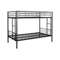 Seizeen Bunk Bed Twin Over Twin Size, Black Heavy Duty Bunk Bed Frame