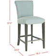 thumbnail image 4 of Safavieh  25.9-inch Seth Sky Blue Counter Stool - 38.9"H x 18.7"W x 23.2"D, 4 of 8
