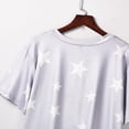 thumbnail image 4 of Seductiva Clothing Items women's pajama sets Women Printed Sleepwear Round Neck Short Sleeve Tops with Long Pants Pajama Set, 4 of 9