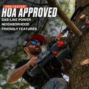 SENIX 60V 16 Battery Chainsaw Brushless Electric Chainsaws Cordless Chain Saw with 4Ah Battery & Charger Garden Tool for Trees, Pruning, Branch Trimming CSX6-M