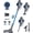 Blue, variant on Lazyswan Cordless Stick Vacuum Cleaner Lightweight Self-standing Vac for Home Pet Hair Car Carpet Hardwood Floor