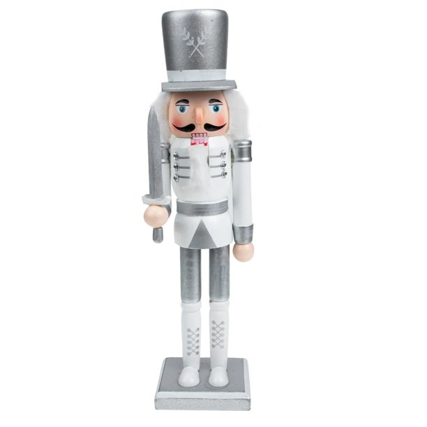 Figurita de soldado Cascanueces de madera, adornos de escritorio, estatua de Cascanueces de Navidad, adornos de madera para Navidad, 1 ud.