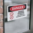 thumbnail image 4 of (2 Pack) Oxygen Storage No Smoking No Open Flames OSHA Danger Sign, 4 of 7