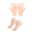 thumbnail image 1 of Guantes de silicona y calcetines para mujeres, spa Ligero, práctico para el cuidado de las manos, de cuidado de las manos para el Color de la piel, 1 of 8