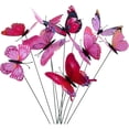 thumbnail image 2 of 24 Pieces Garden Butterflies Colorful Garden Dragonflies on Sticks for Plant Decoration, Garden Yard, Cisea Garden Decoration, 2 of 5
