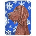 thumbnail image 1 of Carolines Treasures SC9779LCB Redbone Coonhound Large Size Winter Snowflakes Glass Cutting Board, 1 of 1