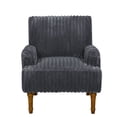 thumbnail image 5 of Jopath Modern Accent Chair with 2" Wide Wale Corduroy, 9" Solid Wood Legs, Comfortable Upholstered Armchair for Living Room Bedroom Reading Room Dark Gray, 5 of 9