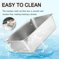 thumbnail image 2 of Stainless Steel Cat Litter Box, Large Metal Litter Tray, Never Absorbs Odors,Stain Free, Rustproof, Non Stick Smooth Surface 17"L x 13"W x 6"H, 2 of 6