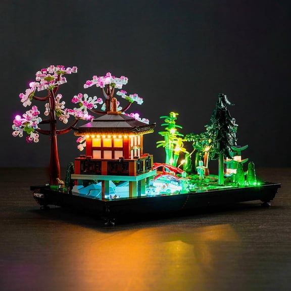 Led Light Kit for Lego Tranquil Garden, Upgraded Light Set Compatible with Lego 10315 Icons Tranquil Garden, Creative Gift (Model Not Included)