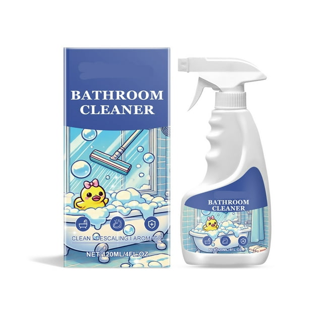 Ohufall 120ml Bathroom Glass Cleaner Window Cleaner Multipurpose Spray For Tiles And Glass