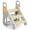 Yellow, variant on Foldable Step Stool for Bathroom Sink, Child Kitchen Counter Stool Helper with Handles, Adjustable 3 Step Stool for Kids Toilet Potty Training, Ladder Stool for Toddlers