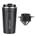 thumbnail image 1 of Taza térmica de acero inoxidable, termo para el hogar, la oficina, viajes, coche, té, agua, café y otras bebidas. Ideal para actividades al aire libre y camping. 510ml 16x9cm, 1 of 8