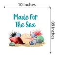 thumbnail image 4 of Ocean Beach Shell Made For The Sea Creatures Crab Octopus Fish Seahorse Clam Shellfish Urchin Kelp Queen Sweet Dreams Bedtime Unicorn Holiday Decorating Wall Decal Sticker - Size: 10 In X 9 In, 4 of 5