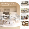 thumbnail image 7 of Giantex Set of 4 Modern Dining Side Chairs, Armless Kitchen Chairs w/Spacious Seating, White, 7 of 7