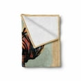 thumbnail image 2 of African Soft Flannel Fleece Throw Blanket, Watercolor Profile Portrait of Native Woman Hairdo and Earrings, Cozy Plush for Indoor and Outdoor Use, 50" x 60", Multicolor, by Ambesonne, 2 of 6
