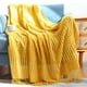 thumbnail image 5 of Naiovety Manta de sofá de invierno con borlas, mantas suaves, colcha para cama, chal, accesorio de decoración de moda, sala de estar y Juegos de cama lago verde 130x220cm, 5 of 6
