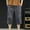 Gray, variant on WIZUTIZ Cargo Shorts 3/4 for Men Relaxed Fit Work Hiking Shorts Cotton Elastic Waist Baggy Pants with Multiple Pockets