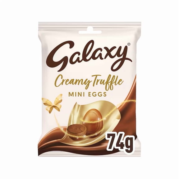 Galaxy Creamy Truffle Mini Easter Eggs 74g, Imported from Britain