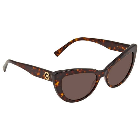 Versace Brown Butterfly Ladies Sunglasses VE4388 108/73 54
