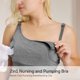 thumbnail image 3 of Extractores de leche ajustables Pumping Bra Momcozy, grises, talla M, 3 of 6