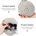 thumbnail image 3 of Women's Evening Bag Round Ball Wedding Handbag Artificial Pearl Wallet, 3 of 5