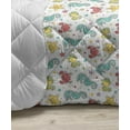 thumbnail image 3 of Cartoon Down Alternative Comforter, Various Types of Animals Drawn Manner Lions Koalas Tigers Crocodiles Monkeys, Microfiber Quilt for All Season, 5 Sizes, Multicolor, by Ambesonne, 3 of 3