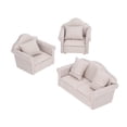 thumbnail image 4 of Miniature Sofa Set, Dollhouse Furniture Delicate Simulation Soft Touch With Pillow For 3 Years Old Above For Living Room, 4 of 8