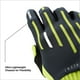 thumbnail image 3 of Guantes de actividad deportiva 100% geomáticos amarillos negros XL, 3 of 7