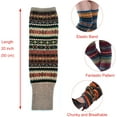 thumbnail image 6 of YooGuoGuo Women Long Leg Warmers Winter Bohemian Cover Boot Cuffs Knit Crochet Over Knee Christmas Boho, 6 of 8