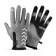 thumbnail image 1 of Guantes de ciclismo para hombre, otoño e invierno, para exteriores, resistentes al viento, cálidos, con cremallera y pantalla táctil, de terciopelo, reflectantes, para la noche, guantes de dedos, 1 of 6