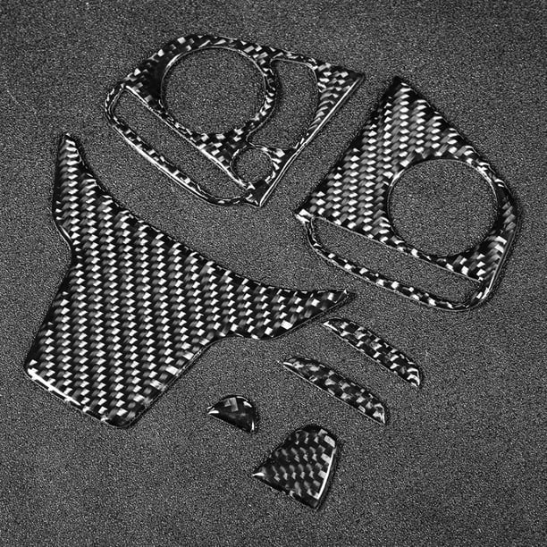 Funda para volante, volante de fibra de carbono, moldura de fibra de carbono, decoración interior del coche, materiales ecológicos