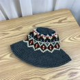 thumbnail image 3 of CoCopeaunts Men Bucket Hat Wide Brim Ethnic Style Knitted Hats Retro Outing Jacquard Weave Warmth Hand-Woven Fisherman Hat, 3 of 8