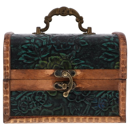 DEMACRIO Decorative Trinket Box Intricate Design Treasure Chest Anniversary 1 Piece 5.9x4.3x4.1in