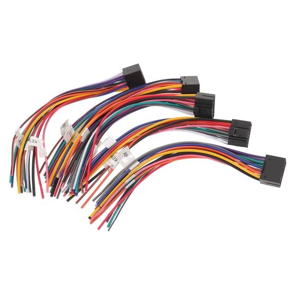 OUNONA 5Pcs Car Stereo Wiring Harness Adapter Kit Multi Color with Stable Music Transmission