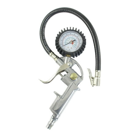- Portable 0-220Psi Tire Dial Inflator Gauge for Auto Car Motorcycle