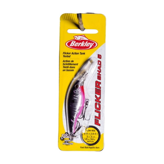Berkley Flicker Shad Fishing Lure, Slick Purple Candy, 3/16 oz