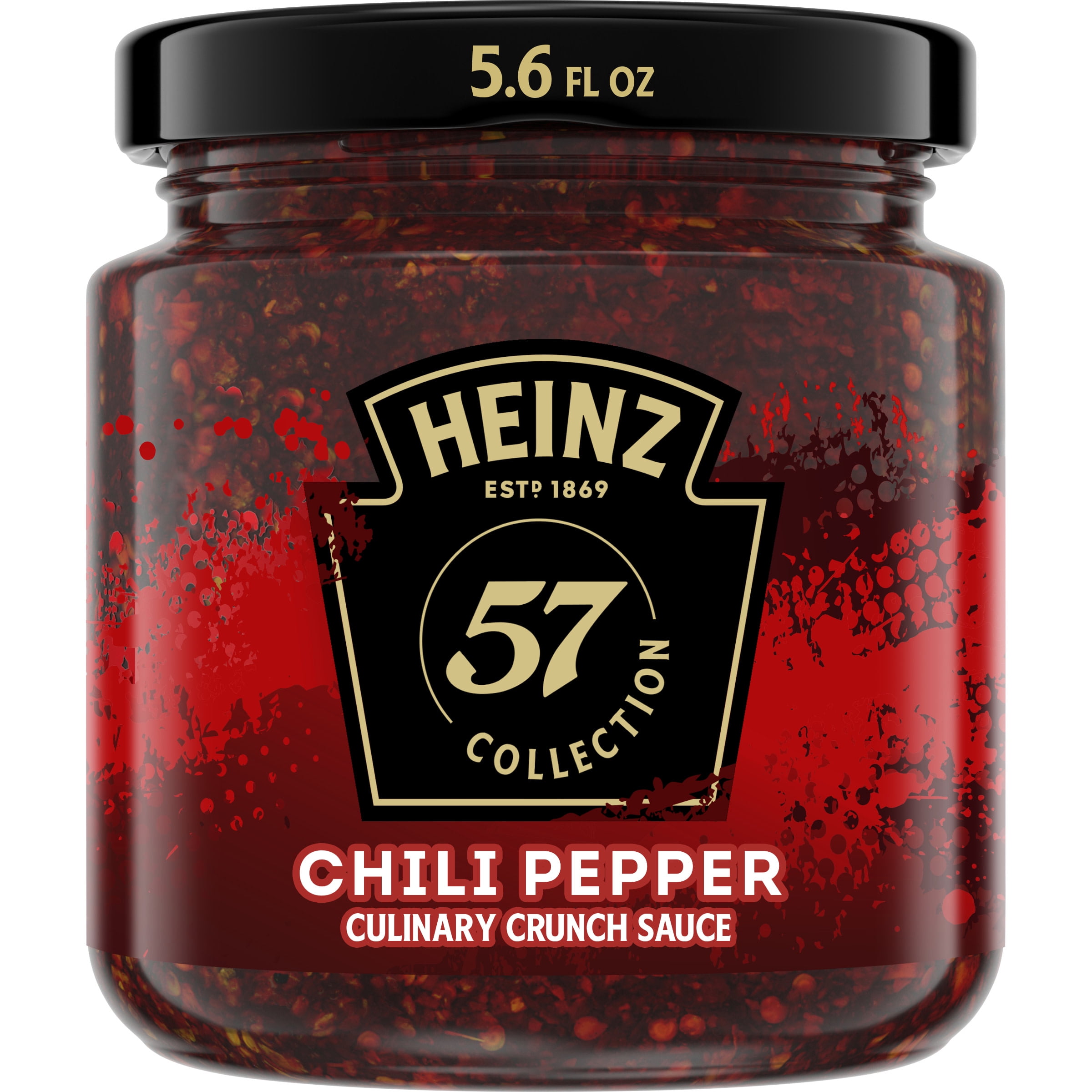 Heinz 57 Collection Culinary Crunch Chili Pepper Crunch Sauce, 5.6 fl oz Jar